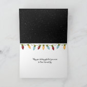 雪片のクリスマスオーナメント カード (内部)