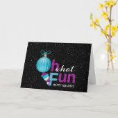 雪片のクリスマスオーナメント カード (黄色い花)