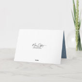 雪片のクリスマスグース歩く カード (裏面)