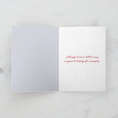 雪片のクリスマスチャーチ シーズンカード (内部)