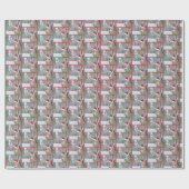 雪片のクリスマスディアーラッピング紙 ラッピングペーパー (フラット)