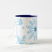 雪片のコップ ツートーンマグカップ (中央)