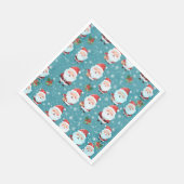 雪片のサンタクロース スタンダードランチョンナプキン (角)