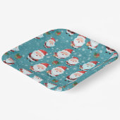 雪片のサンタクロース ペーパープレート (傾斜あり)