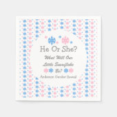 雪片のジェンダーが少し明らかになる スタンダードカクテルナプキン (正面)