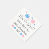 雪片のジェンダーが少し明らかになる スタンダードカクテルナプキン (角)