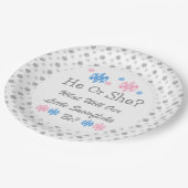 雪片のジェンダーが少し明らかになる ペーパープレート (アングル)