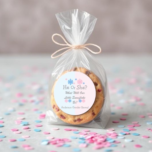 雪片のジェンダーが少し明らかになる ラウンドシール