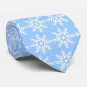 雪片のスカイブルーのタイ ネクタイ (ロール)