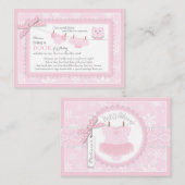 雪片のチュチュのおむつはブックカードを持って来ます エンクロージャーカード (正面/裏面)