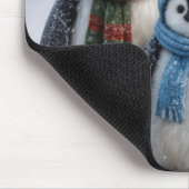 雪片のペンギン科 マウスパッド (コーナー)