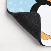 雪片のマウスパッドのぽっちゃりしたペンギン マウスパッド (コーナー)