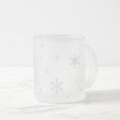 雪片のマグ フロストグラスマグカップ (正面右)