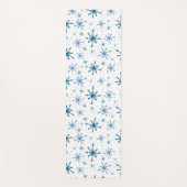 雪片の付いたクリスマススピリットヨガマット ヨガマット (正面)