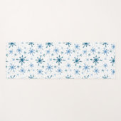 雪片の付いたクリスマススピリットヨガマット ヨガマット (正面(横))