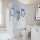 雪片の休日のオーナメント シャワーカーテン (インサイチュ)