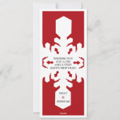 雪片の休日カード シーズンカード (裏面)