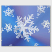 雪片の写真の光沢の包装紙 ラッピングペーパー (フラット)