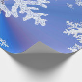 雪片の写真の光沢の包装紙 ラッピングペーパー (角)