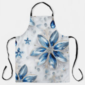 雪片の冬のイベント エプロン (正面)