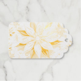 雪片の冬のイベント ギフトタグ