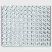 雪片の冬のイベント ラッピングペーパー (フラット)