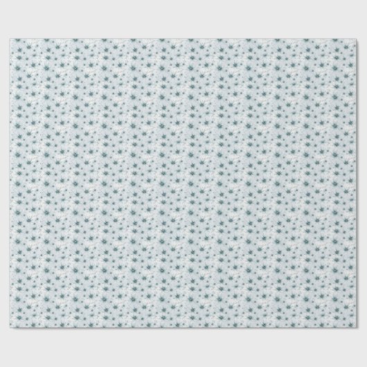 雪片の冬のイベント ラッピングペーパー (フラット)
