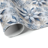 雪片の冬のイベント ラッピングペーパー (ロールコーナー)