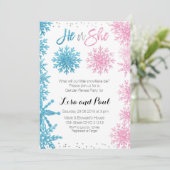 雪片の冬のジェンダーが招待を明らかにする 招待状 (スタンド正面)