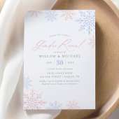 雪片の冬のジェンダーが明らかにする 招待状