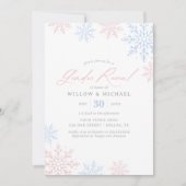 雪片の冬のジェンダーが明らかにする 招待状 (正面)