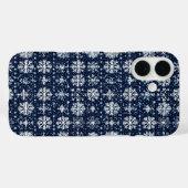 雪片の冬のパターン Case-Mate iPhoneケース (裏面 (横))