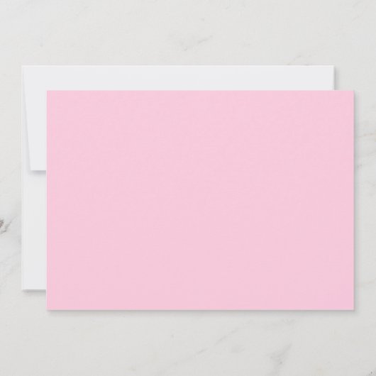 雪片の冬のOnederlandのピンクの写真の誕生日 招待状 (裏面)