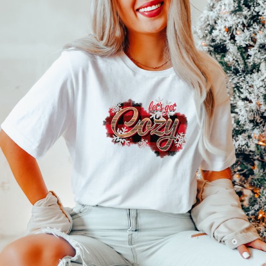 雪片の冬のTシャツ Tシャツ