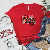 雪片の冬のTシャツ Tシャツ