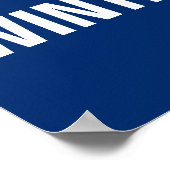 雪片の冬はここにある抵抗持続の抗議 ポスター (角)