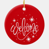 雪片の冬 – クリスマスオーナメント (裏面)