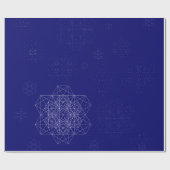 雪片の包装紙 ラッピングペーパー (フラット)