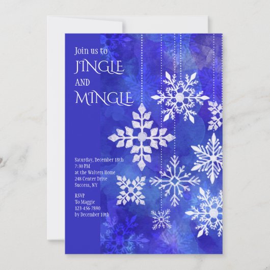 雪片の危険な動き 招待状 (正面)