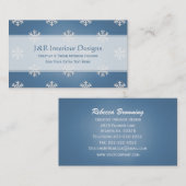 雪片の名刺の青2 名刺 (正面/裏面)