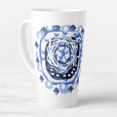 雪片の喜び カフェラテマグ (左アングル)