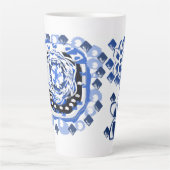 雪片の喜び カフェラテマグ (正面)