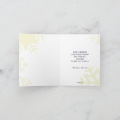 雪片の塗り潰しを特徴とするクリスマスグリーティングカード シーズンカード (内部)