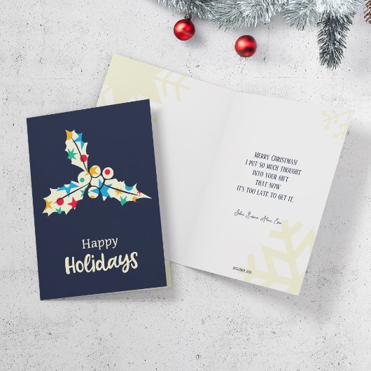 雪片の塗り潰しを特徴とするクリスマスグリーティングカード シーズンカード