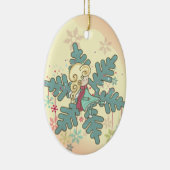 雪片の妖精 セラミックオーナメント (右)