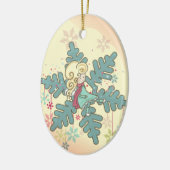 雪片の妖精 セラミックオーナメント (左)