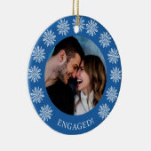 雪片の婚約したなオーナメント セラミックオーナメント (右)