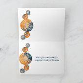 雪片の季節の挨拶 シーズンカード (内部)