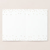 雪片の季節の装飾的な挨拶クリスマス 箔カード (内部)