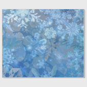 雪片の嵐のデジタル芸術 ラッピングペーパー (フラット)